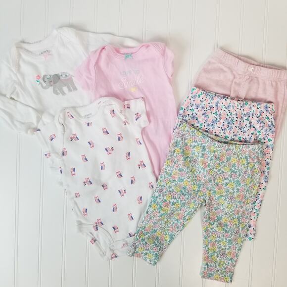 Carters 3M Bundle Onesies Pants - Picture 1 of 4